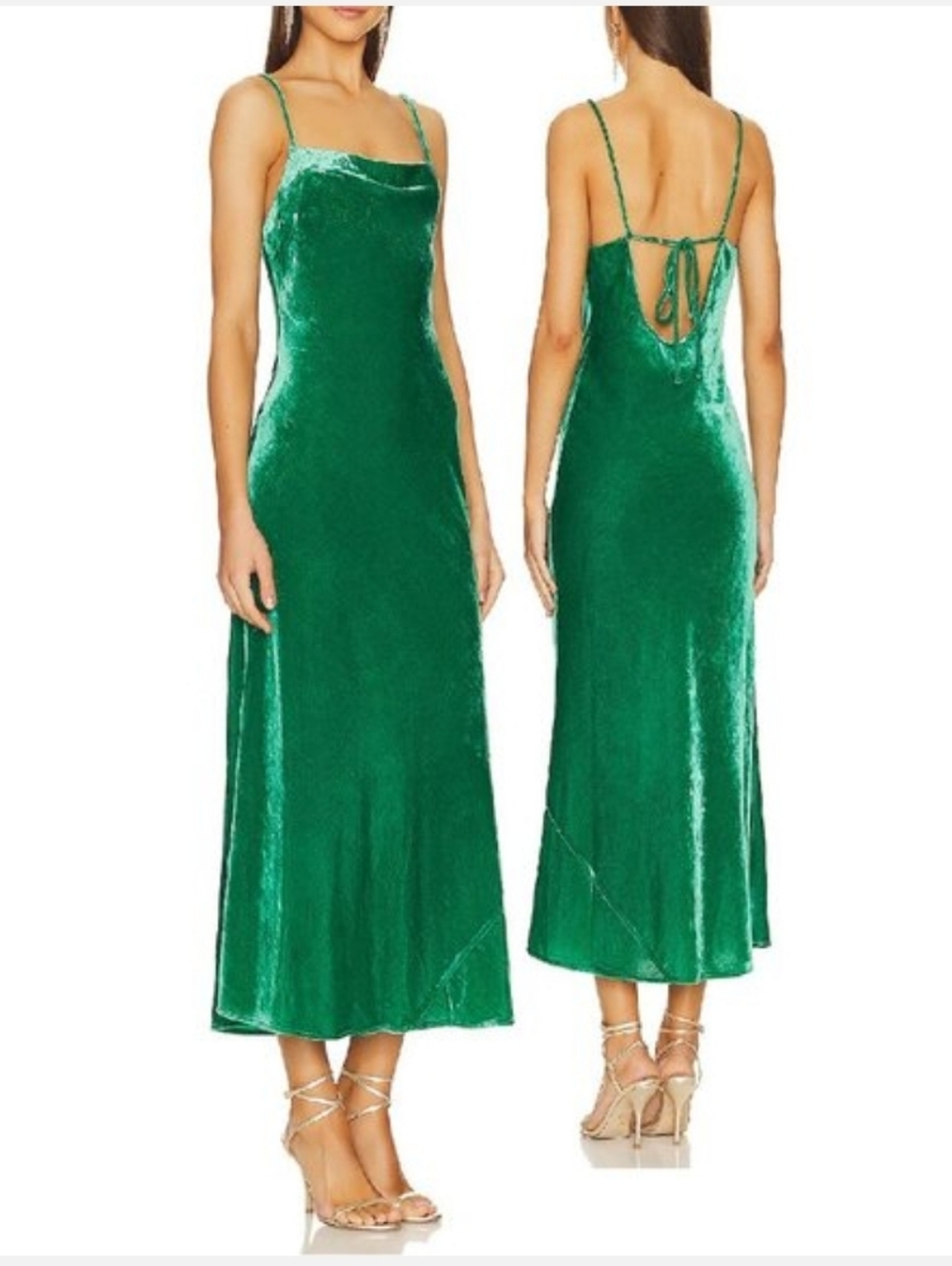 NWT new RHODE Jemima Dress in Emerald size 10